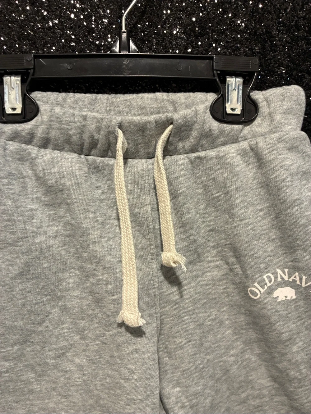 Old Navy Heather Gray Kids Fleece Drawstring Shorts